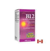 Витамин Б12 Метилкобаламин / Vitamin B12 Methylcobalamin 1000 µg Natural Factors - 90 таблетки