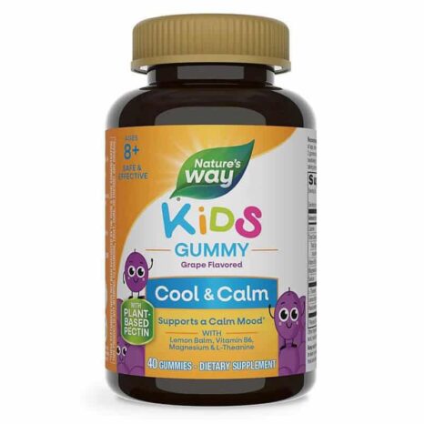 Kids Cool, Calm & Collected с маточина, пасифлора, магнезий, Л-теанин Nature’s Way -  40 Желирани таблетки