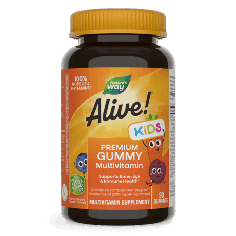 Алайв! Премиум мултивитамини за деца / Alive! Kids Premium Multivitamin Gummy Nature’s Way – 90 желирани таблетки