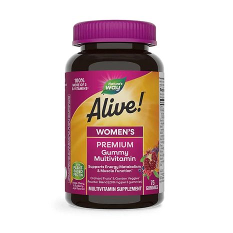 Алайв! Мултивитамини за жени / Alive! Women's Gummy Vitamins Nature's Way - 75 Желирани таблетки