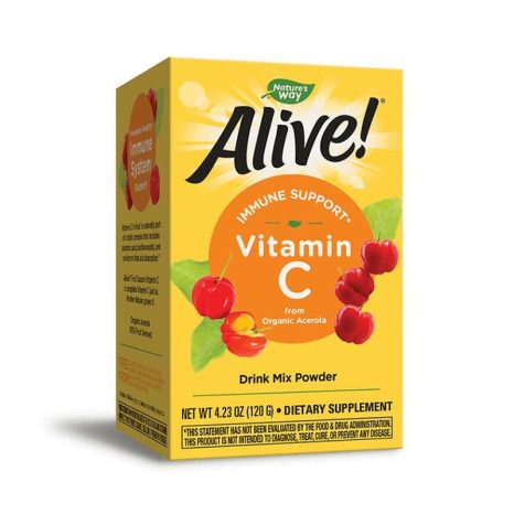 Алайв! Витамин С от ацерола / Alive! Vitamin C From Organic Acerola Nature's Way - 120 g