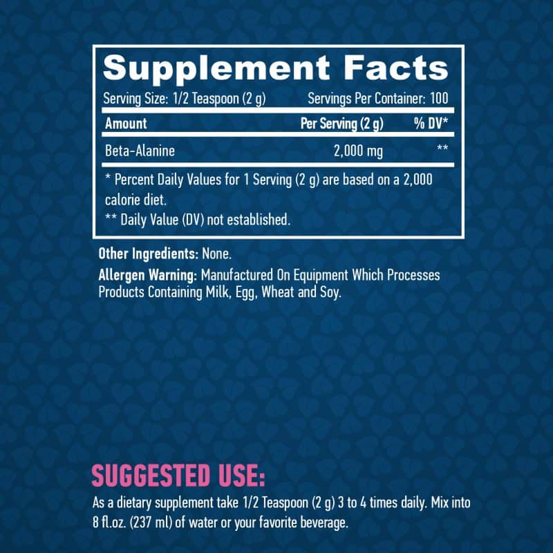 Бета-аланин / Sports Beta-Alanine HAYA LABS – 200 гр. съдържание 1 - MagHerbs.com