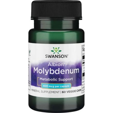 Албион Хелатиран Молибден / Albion Chelated Molybdenum Swanson – 60 веге капсули