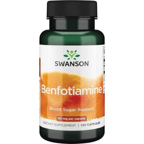 Бенфотиамин / Benfotiamine Swanson – 120 капсули