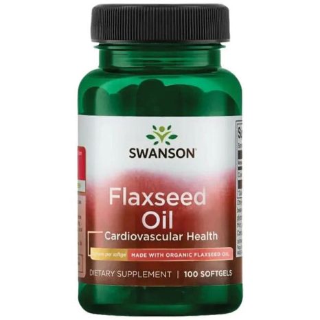 Био Ленено Масло / Organic Flaxseed Oil Swanson – 100 софтгел капсули