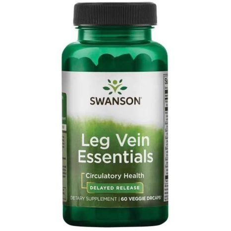 Добавка за Вените на Краката / Delayed-Release Leg Vein Essentials Swanson – 60 веге капсули