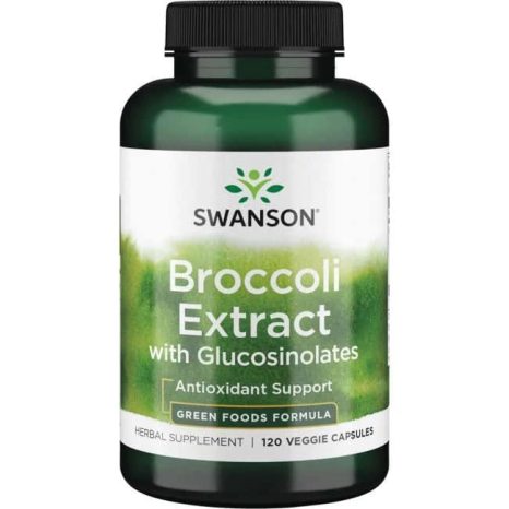 Екстракт от Броколи с Глюкозинолати / Extra-Strength Broccoli with Glucosinolates Swanson – 120 веге капсули