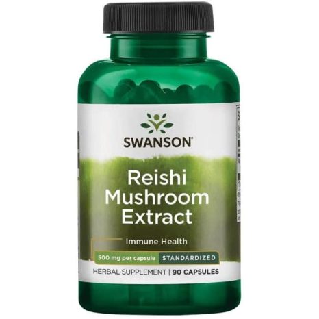 Екстракт от гъба Рейши – Стандартизиран / Reishi Mushroom Extract - Standardized Swanson – 90 капсули
