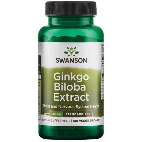 Гинко Билоба екстракт / Delayed-Release Standardized Ginkgo Swanson – 100 капсули