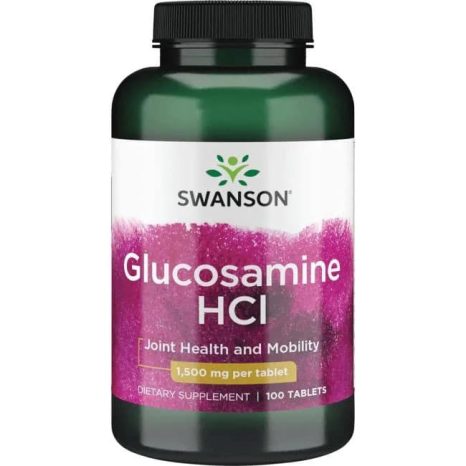 Глюкозамин / Glucosamine HCl Swanson – 100 таблетки
