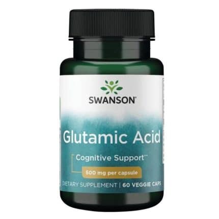 Глутаминова киселина / Glutamic Acid Swanson – 60 капсули