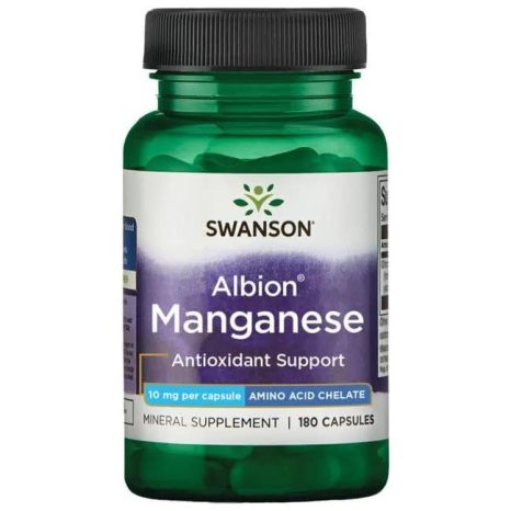 Албион Манган / Albion Chelated Manganese Swanson – 180 капсули