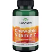 Витамин Ц за Дъвчене с Вкус на Череша / Sugar-Free Chewable Vitamin C Cherry Swanson – 60 таблетки