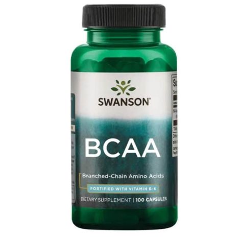 Аминокиселини с разклонена верига / BCAA Swanson – 100 капсули
