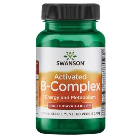 Активен B-комплекс висока бионаличност / Activated B-Complex High Bioavailability Swanson – 60 веге капсули