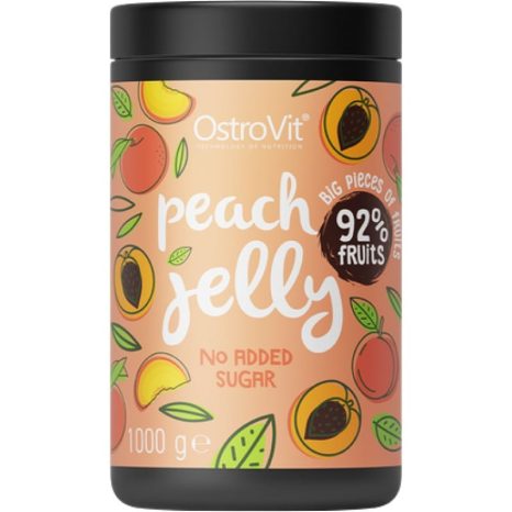 Желе от праскови 92% истински плодове - без добавена захар / Peach Jelly 92% Real Fruits - No Added Sugar OstroVit - 1000 грама