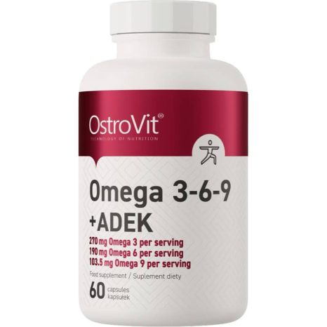 Омега 3-6-9 + ADEK / Omega 3-6-9 + ADEK OstroVit - 60 Гел капсули
