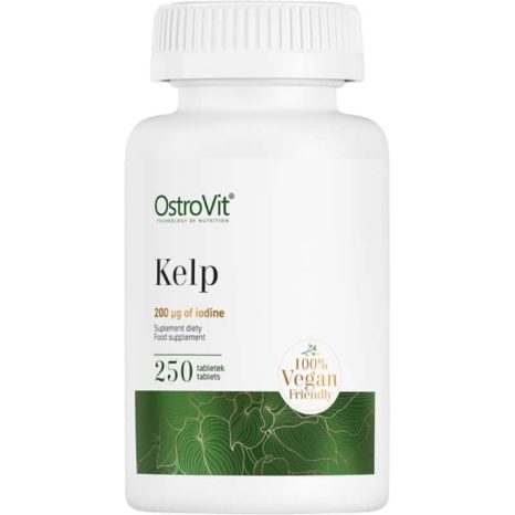 Водорасли 200 mcg естествен източник на йод / Kelp 200 mcg Natural Iodine Source OstroVit - 250 Таблетки
