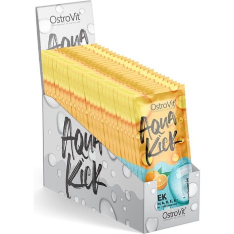 Усъвършенствана хидратация с ADEK Витамин A + D + E + K / Aqua Kick Advanced Hydration with ADEK / Vitamin A + D + E + K OstroVit - 24 x 10 грама