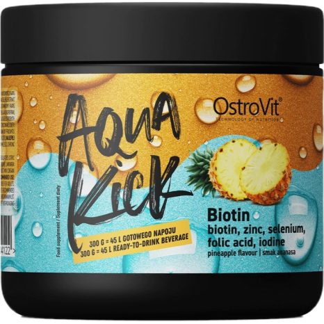 Усъвършенствана хидратация с биотин, цинк, селен / Aqua Kick with Biotin, Zinc, Selenium OstroVit - 300 грама