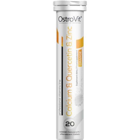 Калций, Кверцетин и Цинк / Calcium & Quercetin & Zinc Effervescent OstroVit - 20 разтворими таблетки