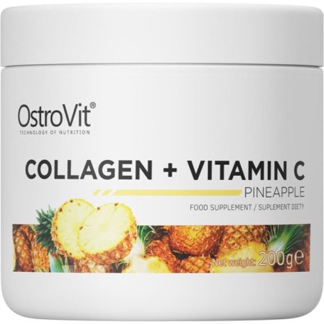 Колаген + Витамин С на Прах / Collagen + Vitamin C Powder OstroVit - 200 грама