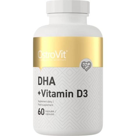 DHA + Витамин D3 / DHA + Vitamin D3 300 mg DHA from Fish Oil OstroVit - 60 Гел капсули