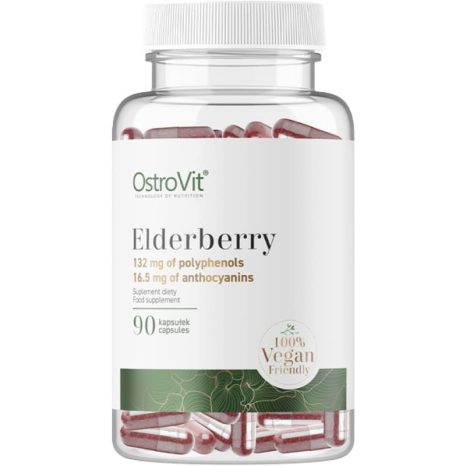 Екстракт от бъз / Elderberry Extract 330 mg Vege OstroVit - 90 капсули