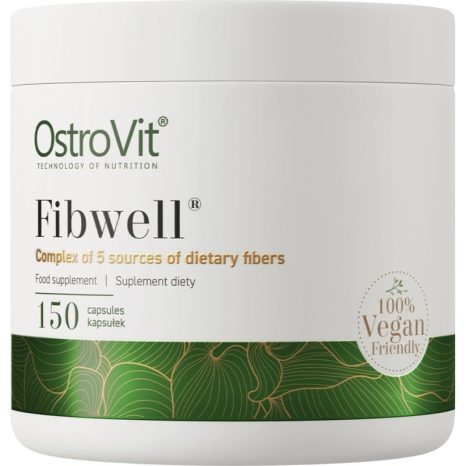 Комплекс от 5 източника на диетични фибри / Fibwell Caps | Complex of 5 Sources of Dietary Fibers OstroVit - 150 капсули