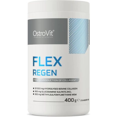 Колаген + глюкозамин, хондроитин, МСМ, хиалуронова киселина / Flex Regen OstroVit - 400 грама