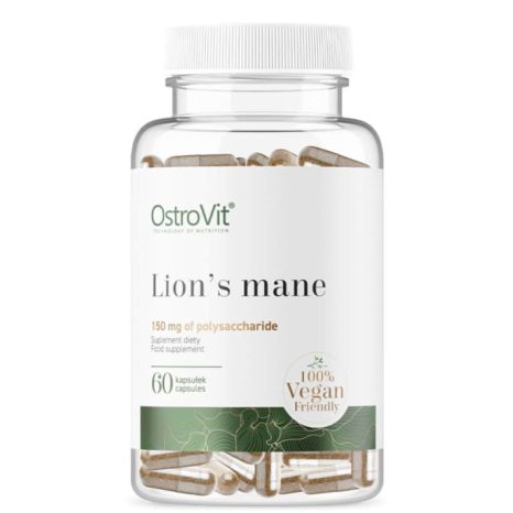 Лъвска грива / Lion's Mane 500 mg Vege OstroVit - 60 капсули