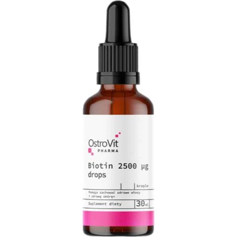 Биотин капки / Biotin 2500 mcg Drops OstroVit - 30 мл