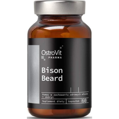 Грижа за брадата / Bison Beard Men's Beard Care OstroVit - 60 капсули
