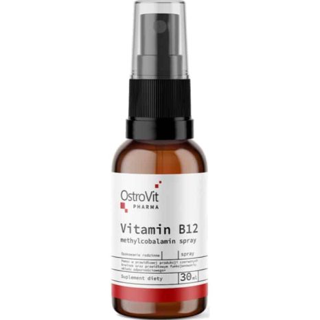 Витамин В12 Метилкобаламин 100 мкг спрей / Vitamin B12 Methylcobalamin 100 mcg Spray OstroVit - 30 мл