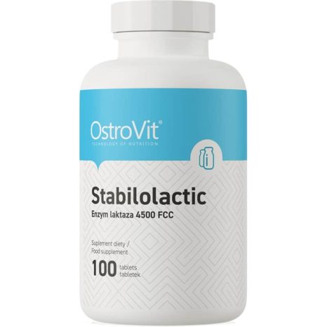 Стабилолактичен лактазен ензим / Stabilolactic Lactase enzyme 4500 FCC OstroVit - 100 Таблетки