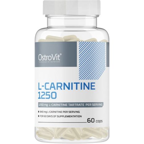 Л-Карнитин / L-Carnitine 1250 mg OstroVit - 60 капсули