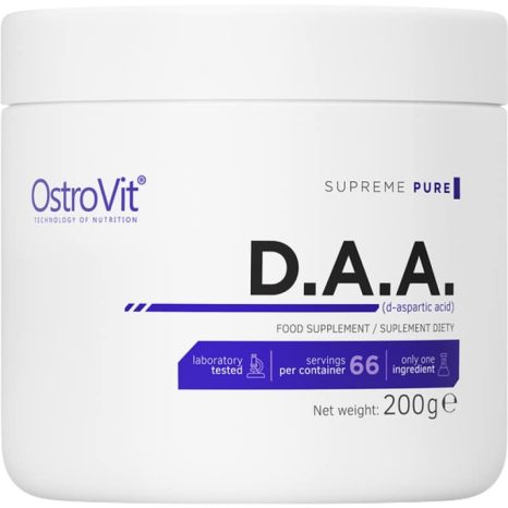 D-аспарагинова киселина на прах / D-Aspartic Acid DAA Powder OstroVit - 200 грама