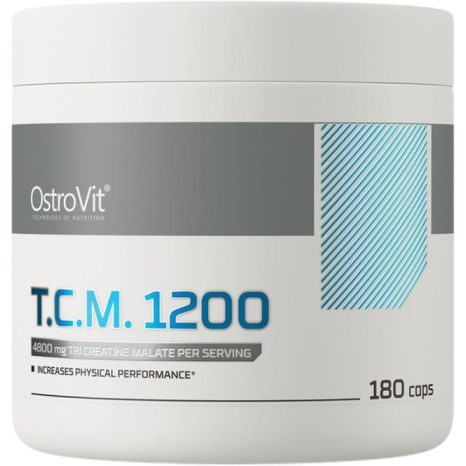 Три креатин малат / Tri Creatine Malate TCM 1200 mg OstroVit - 180 капсули