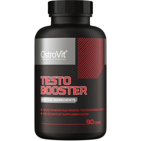 Трибулус, сминдух, мака, DAA и Женшен / Testo Booster with Tribulus, Fenugreek, Maca, DAA & Ginseng OstroVit - 90 капсули