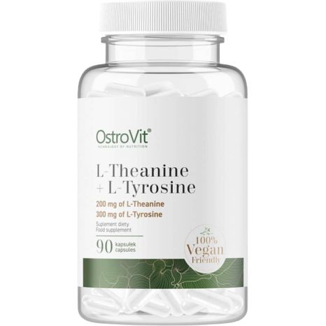 Л-теанин + Л-тирозин / L-Theanine + L-Tyrosine OstroVit - 90 капсули