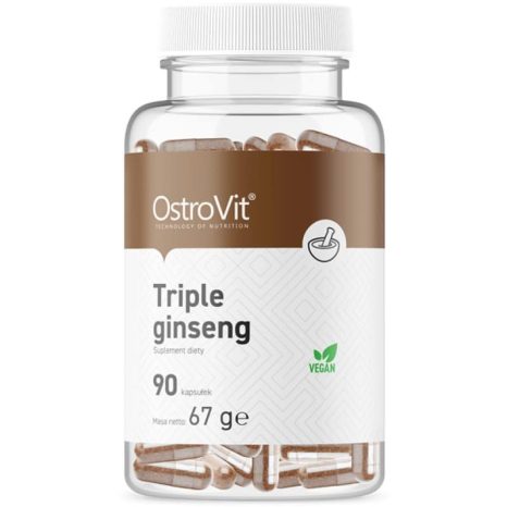 Комплекс троен женшен / Triple Ginseng Complex OstroVit - 90 капсули