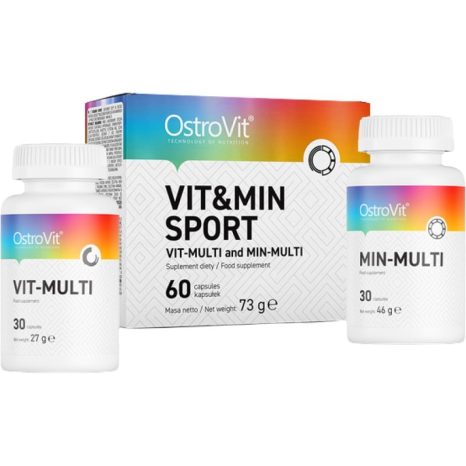 Формула за витамини и минерали / Vit&Min Sport Vit-Multi and Min-Multi Formula OstroVit - 2 x 30 капсули