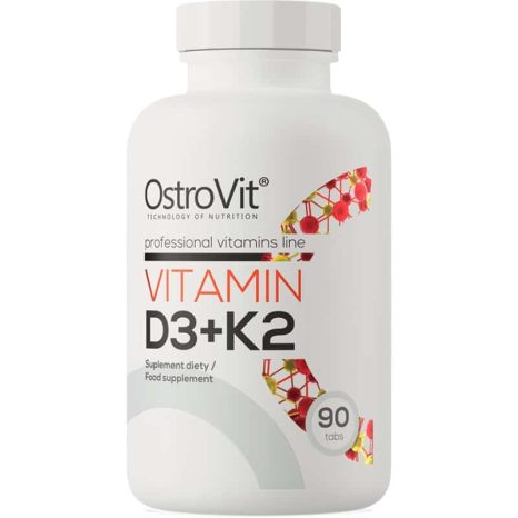 Витамин D3 + K2 / Vitamin D3 2000 + K2 100 mcg OstroVit - 90 Таблетки