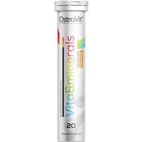 Ефервесцентни витамини и минерали / Effervescent Vitamins & Minerals OstroVit - 20 разтворими таблетки