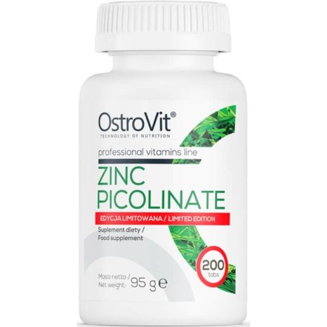 Цинков пиколинат 15 mg ограничено издание / Zinc Picolinate 15 mg Limited Edition OstroVit - 200 Таблетки