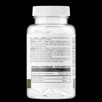 Л-теанин + Л-тирозин / L-Theanine + L-Tyrosine OstroVit - 90 капсули съдържание 1 - MagHerbs.com