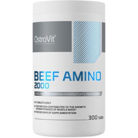 Телешко амино / Beef Amino 2000 OstroVit - 300 Таблетки