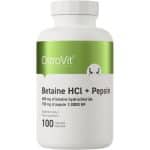 Бетаин HCl + пепсин / Betaine HCl + Pepsin OstroVit - 100 капсули