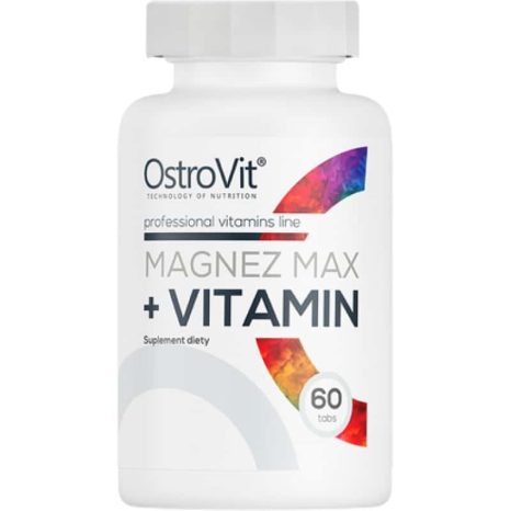 Магнез МАКС + Витамини / Magnez MAX + Vitamin OstroVit - 60 Таблетки