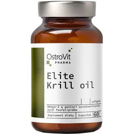 Масло от крил / Elite Krill Oil 500 mg OstroVit - 60 Гел капсули